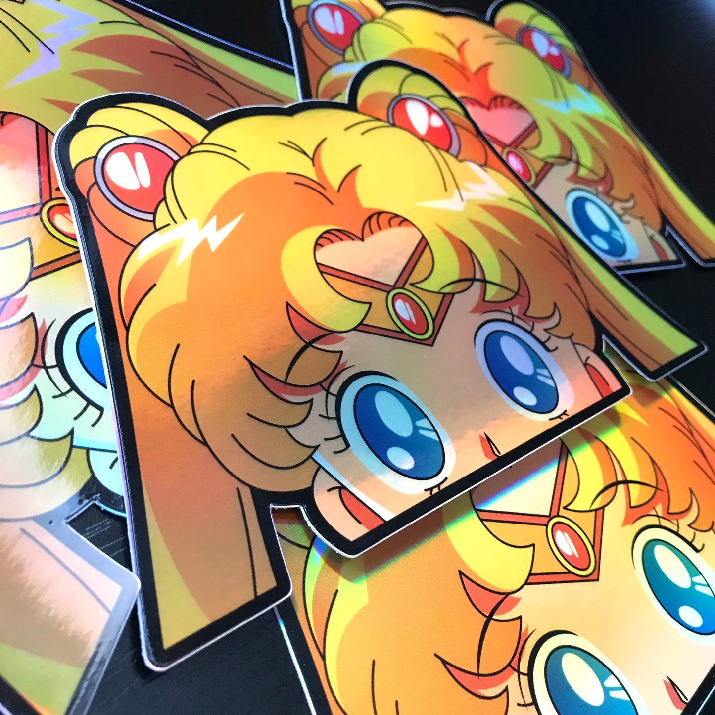 Mecha Rumble Holographic Sailor Peeker Window Decal
