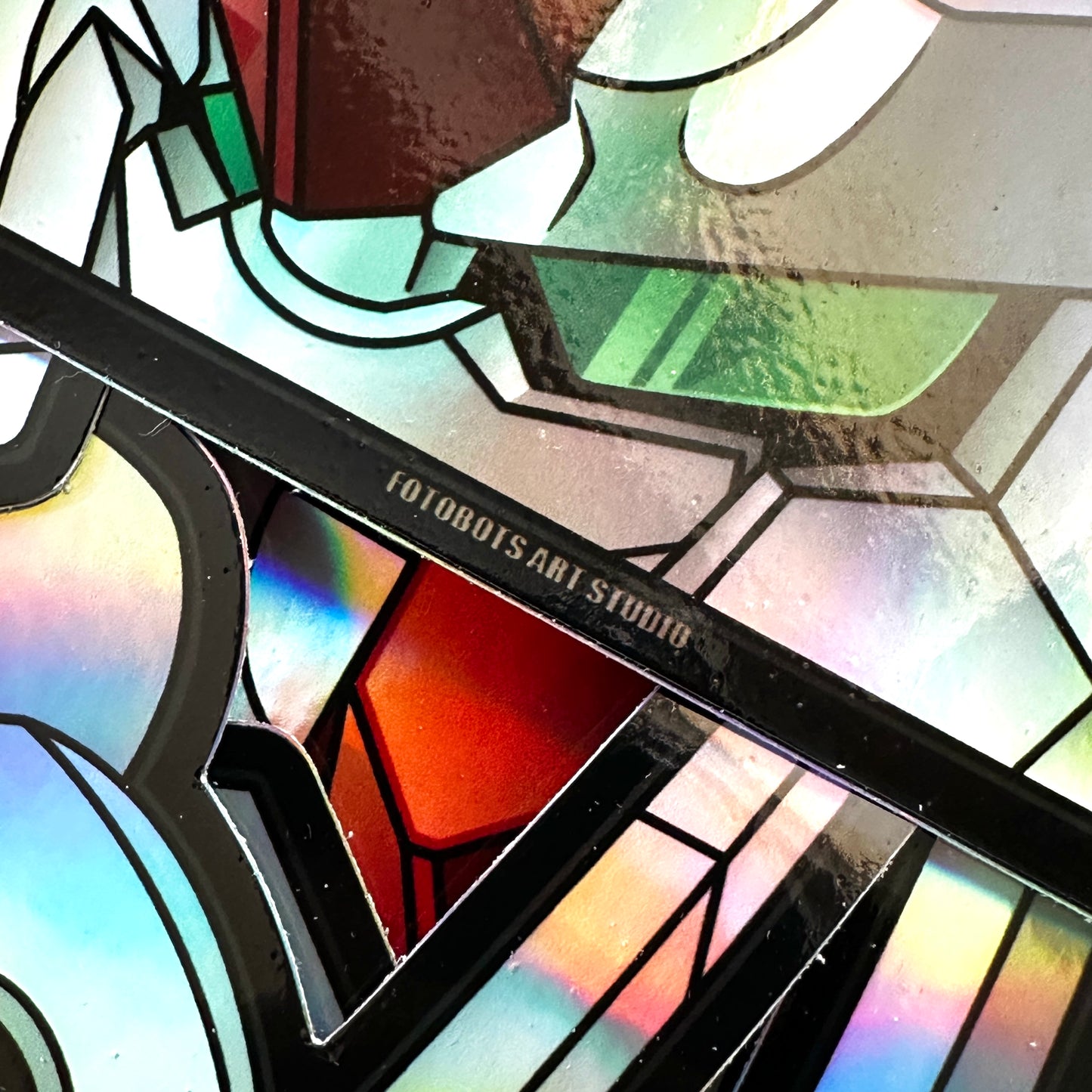 Mecha Rumble Holographic Chibi MS Aerial Peeker Window Decal